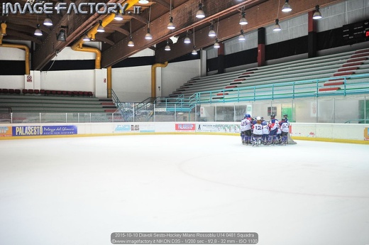 2015-10-10 Diavoli Sesto-Hockey Milano Rossoblu U14 0481 Squadra